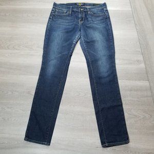 Lucky Brand Charlie Skinny Jeans Size 10/30 Dark Blue Mid Rise